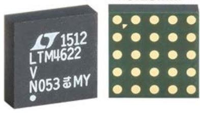 Analog Devices-LTM4622EV#PBF Convertidor de CC a CC y módulo del regulador de conmutación Dual Ultrathin 2.5A or Single 5A Step-Down DC/DC μModule Regulator