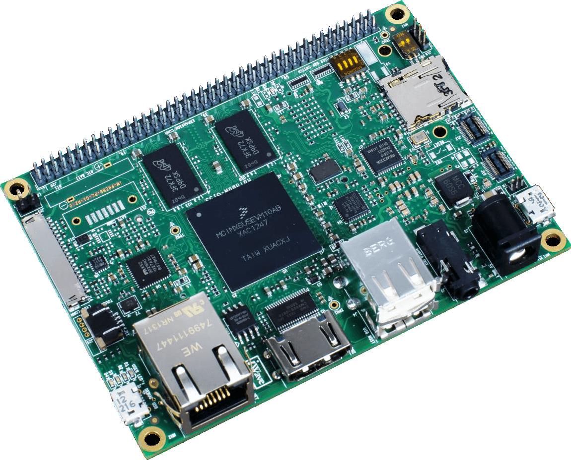 iWave Systems-IW-G15S-PI01-3D512M-E004G-AEN Single Board Computers - SBCs SBC, 1GHz NXP CPU 2GB DDR3 10Mbps/100Mbps/1000Mbps