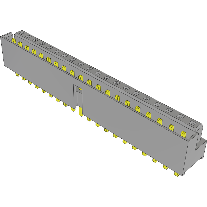 Samtec-LS2-120-01-L-D 连接器插头及 PCB 插座 Conn Socket and Terminal Strip SKT/HDR 40 POS 2mm Solder ST Thru-Hole Tube