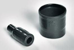 HellermannTyton-106-4-G-W8 Ajuste de calor Heat Shrink Transition ST Cross-Linked Polyolefin Black