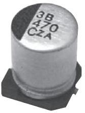 United Chemi Con-EMZA500ADA221MJA0G Kondensator, Aluminium Cap Aluminum Lytic 220uF 50V 20% (10 X 10mm) SMD 0.67A 2000h 105°C T/R Automotive AEC-Q200