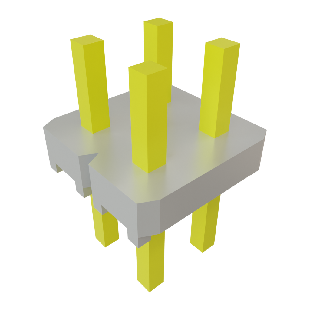 Samtec-TLW-102-06-G-D Steckverbinderleisten und Leiterplattenbuchsen Conn Unshrouded Header HDR 4 POS 2.54mm Solder ST Top Entry Thru-Hole FLEX STACK Bulk