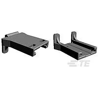 TE Connectivity-953381-1 Steckverbinderzubehör Connector Accessories Retainer Straight Glass Filled Polybutylene Terephthalate Black Box