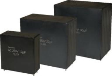 Panasonic-EZP-Q60105LTD Condensateur à film Cap Film 1uF 600VAC PP 10%( 41.5 X 15 X 29mm) Radial Plastic Rectangular Can 37.5mm 0.0137 Ohm 105°C Bulk