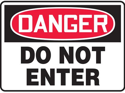 Panduit-PRS1014D7013 Beschriftungen Labels Safety Sign Polyethylene Plastic Black/Red/White 355.6x254mm