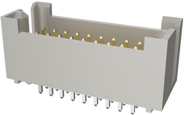 Amphenol Communications Solutions-64991-G21-4 Steckverbinderleisten und Leiterplattenbuchsen Conn Shrouded Header (4 Sides) HDR 42 POS 2.54mm Solder ST Top Entry Thru-Hole Tray