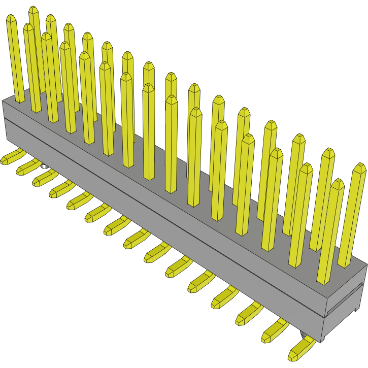 Samtec-TW-15-03-G-D-190-SM-A Steckverbinderleisten und Leiterplattenbuchsen Conn Board Stacker HDR 30 POS 2mm Solder ST Top Entry SMD Tube