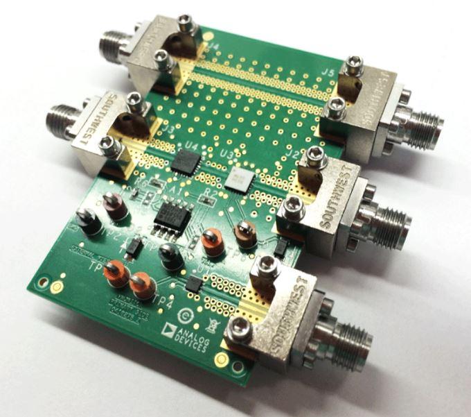 Analog Devices-EVAL-CN0390-EB1Z Placas y kits de desarrollo inalámbricos/RF ADA4077-1/ADL6010/HMC635LC4 RF Transceiver Evaluation Board