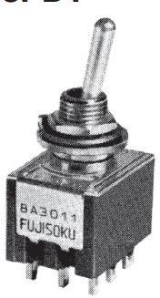 NIDEC Copal Electronics-8A3011-Z Interruttore a levetta Switch Toggle ON ON 3PDT Round Lever Solder 6A 125VAC 5VDC Panel Mount with Threads Bag