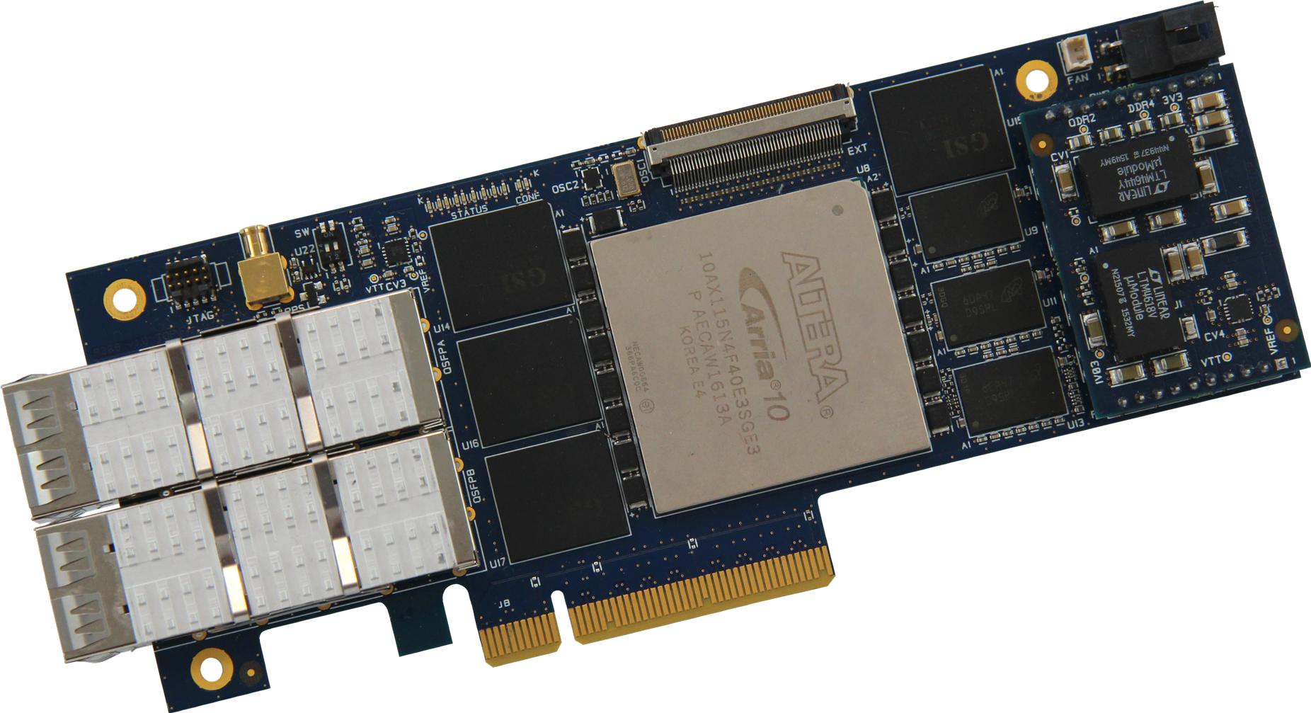 ReFLEX CES-XPRESSGXA10-LP1150B Placas y kits de desarrollo lógicos programables Low Profile Arria® 10 GX PCIe board, “basic” version