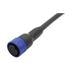 Cable Assembly Circular 2m 22-24AWG Circular 12Power Straight