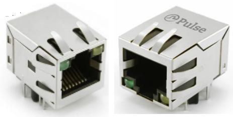 Pulse Electronics-JXD0-0101NL Connector Telephone and Telecom Integrated Conn RJ-45 Right Angle to PCB Board