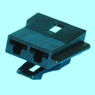 Delphi-12129939-B Einzeladersteckverbinder, Gehäuse Conn Housing F 2 POS Crimp ST Cable Mount Black