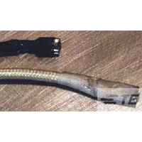 TE Connectivity-RT555-1/8-0-SP Termoretraibili Heat Shrink Tubing ST Cross-Linked Fluoropolymer Black Thin Piece