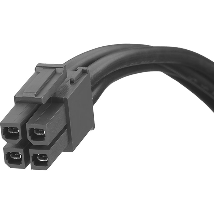 Molex-0451360401 Cable Assembly AC Power Cable Assembly 0.15m Mega-Fit to Mega-Fit 4 to 4 POS F-F Crimp-Crimp 12AWG