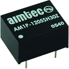 Aimtec-AM1P-0524DZ Convertisseur CC en CC et module de régulateur de commutation Module DC-DC 5VIN 2-OUT 24V/-24V -0.021A/0.021A 1W 5-Pin DIP