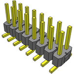 Conn Unshrouded Header HDR 16 POS 2.54mm Solder ST Top Entry SMD Tube