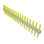 Conn Unshrouded Header HDR 20 POS 2.54mm Solder ST Top Entry Thru-Hole Bulk