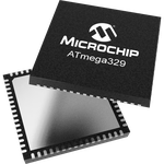 MCU 8-bit AVR RISC 32KB Flash 3.3V/5V 64-Pin MLF EP T/R