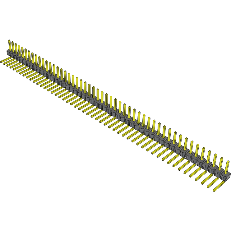 Samtec-TSW-150-22-T-S-RA Steckverbinderleisten und Leiterplattenbuchsen Conn Unshrouded Header HDR 50 POS 2.54mm Solder RA Side Entry Thru-Hole Bulk