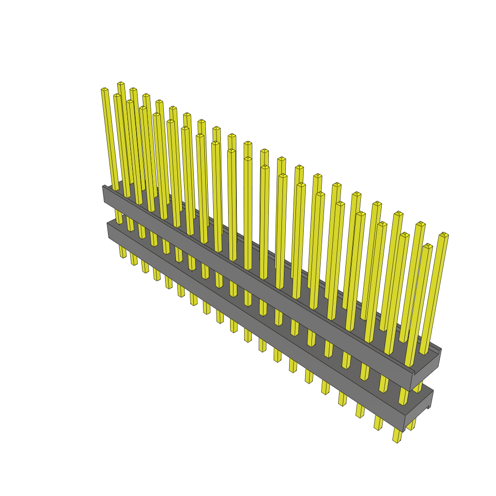 Samtec-ZW-20-12-S-D-335-135 Steckverbinderleisten und Leiterplattenbuchsen Conn Board Stacker HDR 40 POS 2.54mm Solder ST Top Entry Thru-Hole Bulk