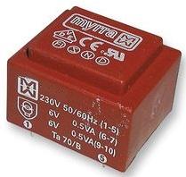 Myrra-44160 电源变压器 Power Transformer 2.3VA 4 Terminal Pin Thru-Hole