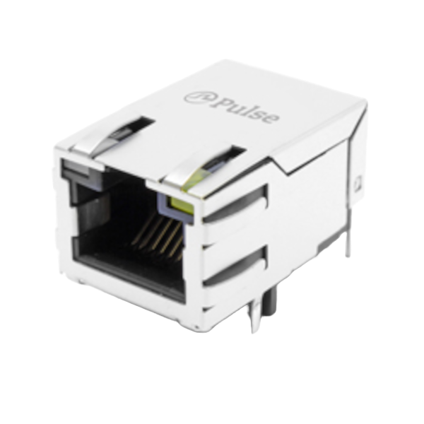 Pulse Electronics-JK0-8001NL Connector Telephone and Telecom Conn RJ-45 RCP 8 POS 1.02mm/2.03mm Solder RA Thru-Hole 8 Terminal 1 Port