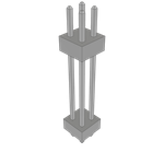 Conn Board Stacker HDR 4 POS 2mm Solder ST Top Entry Thru-Hole Bulk