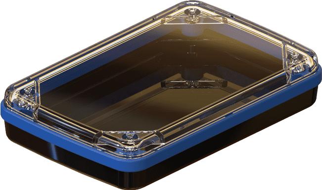 Serpac Electronic Enclosures-CX63D-CLBK-A-BL Kästen, Gehäuse und Gestelle Black Polycarbonate Waterproof Pocket Enclosure with Blue Seal <h4><strong>CALIFORNIA PROPOSITION</strong> ⚠️<strong>65 WARNING</strong>⚠️</h4>