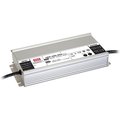 Mean Well Enterprises-HEP-480-24A Suministro de energía de AC a CC AC/DC Power Supply Single-OUT 24V 20A 480W 7-Pin
