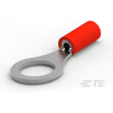 TE Connectivity-342106-1 Steckverbinderanschlüsse Ring Tongue Terminal 16-22AWG Copper Red 27.84mm Tin Loose