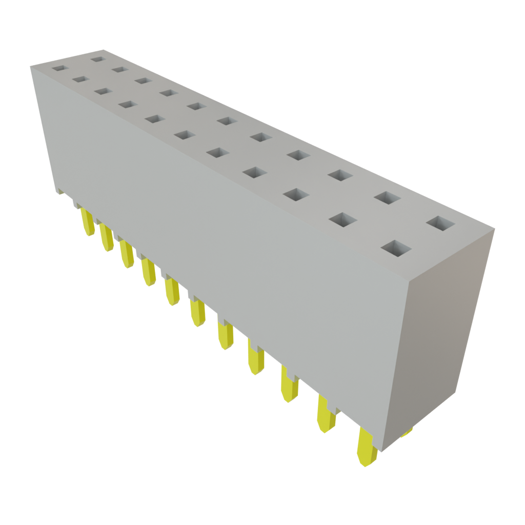 Samtec-SSW-111-06-G-D Steckverbinderleisten und Leiterplattenbuchsen Conn Socket Strip SKT 22 POS 2.54mm Solder ST Top Entry Thru-Hole Bulk
