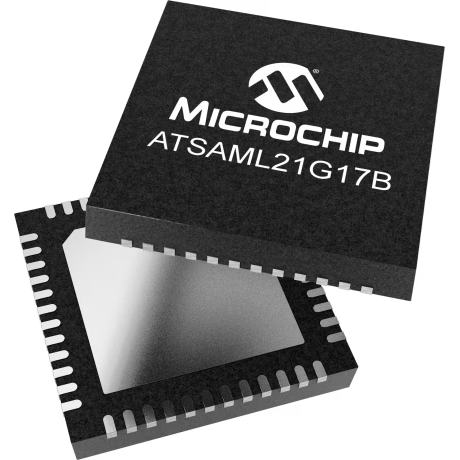 Microchip Technology-ATSAML21G17B-MUT Microcontrollers - MCUs MCU 32-bit ARM Cortex M0+ RISC 128KB Flash 3.3V 48-Pin QFN EP T/R