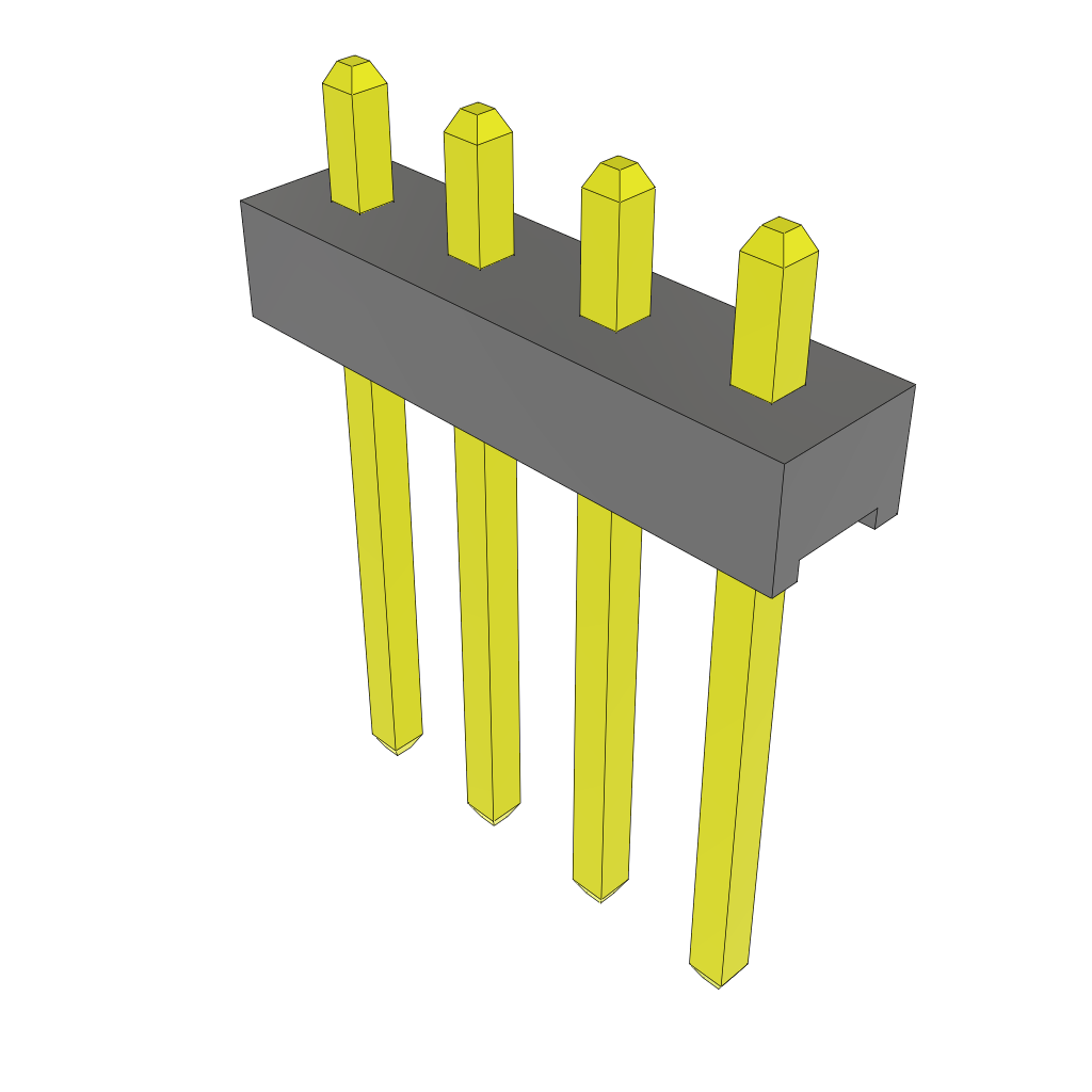 Samtec-MTMM-104-06-G-S-065 Piastre connettori e prese PCB Conn Unshrouded Header HDR 4 POS 2mm Solder ST Top Entry Thru-Hole Bulk