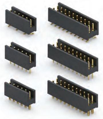 Mill-Max-802-10-020-10-052000 Steckverbinderleisten und Leiterplattenbuchsen Conn Shrouded Header (2 Sides) HDR 20 POS 2.54mm Solder ST Thru-Hole