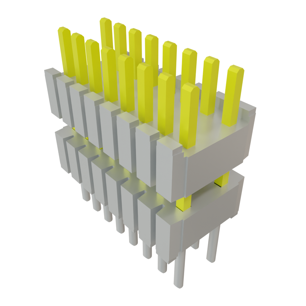 Samtec-DWM-08-01-L-D-250 Steckverbinderleisten und Leiterplattenbuchsen Conn Board Stacker HDR 16 POS 1.27mm Solder ST Thru-Hole Tube