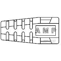 TE Connectivity-520851-1 Connector Accessories Connector Accessories Boot Straight Black Loose