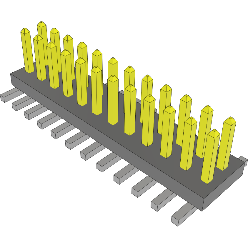 Samtec-FTS-112-01-L-DV Steckverbinderleisten und Leiterplattenbuchsen Conn Unshrouded Header HDR 24 POS 1.27mm Solder ST Top Entry SMD Tube