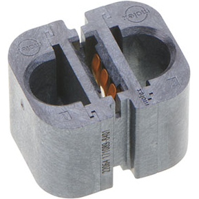 Molex-1710898401 Connector Headers and PCB Receptacles EXTreme Ten60Power Vertical Receptacle with Guides, 1 Split Power Circuit, Press Fit Tail