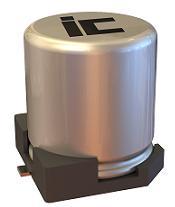 Illinois Capacitor-106NPS016M Kondensator, Aluminium Cap Aluminum Lytic 10uF 16V 20% (5 X 5.4mm) SMD 29.842 Ohm 0.025A 2000h 85°C T/R