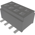 Conn Micro Socket Strip SKT 8 POS 1mm Solder ST SMD Layer