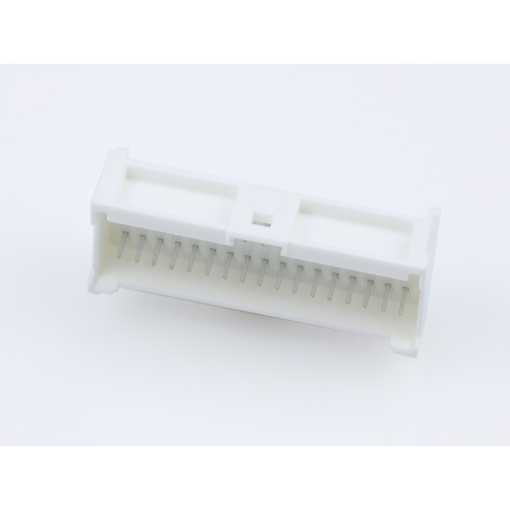 Molex-0559593430 Embases de raccordement et réceptacles PCB Conn Shrouded Header (4 Sides) HDR 34 POS 2mm Solder RA Side Entry Thru-Hole MicroClasp Tray
