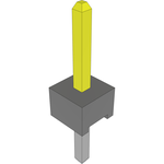 Conn Unshrouded Header HDR 1 POS Solder ST Top Entry Thru-Hole Bulk