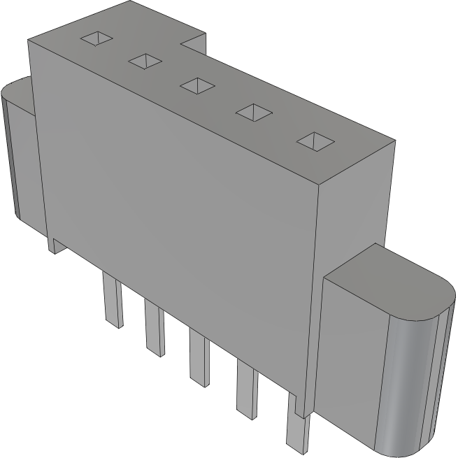 Samtec-SFM-105-L3-L-S Piastre connettori e prese PCB Conn Socket Strip SKT 5 POS 1.27mm Solder ST Thru-Hole TIGER EYE™ Tube