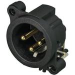 Conn XLR Connector M 3 POS Solder RA Thru-Hole 3 Terminal 1 Port