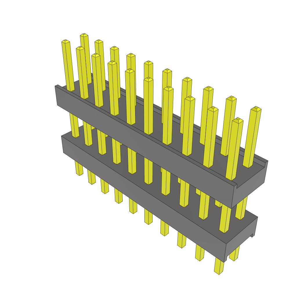 Samtec-ZW-10-09-L-D-372-140 Steckverbinderleisten und Leiterplattenbuchsen Conn Board Stacker HDR 20 POS 2.54mm Solder ST Top Entry Thru-Hole Bulk