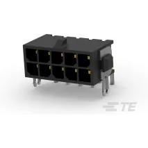 TE Connectivity-4-794679-0 Connector Headers and PCB Receptacles Conn Shrouded Header (4 Sides) HDR 10Power POS 3mm Solder RA Side Entry Thru-Hole Box