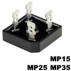 Rectron-MP154 Bridge Rectifiers Rectifier Bridge Diode Single 400V 15A 4-Pin MP-15