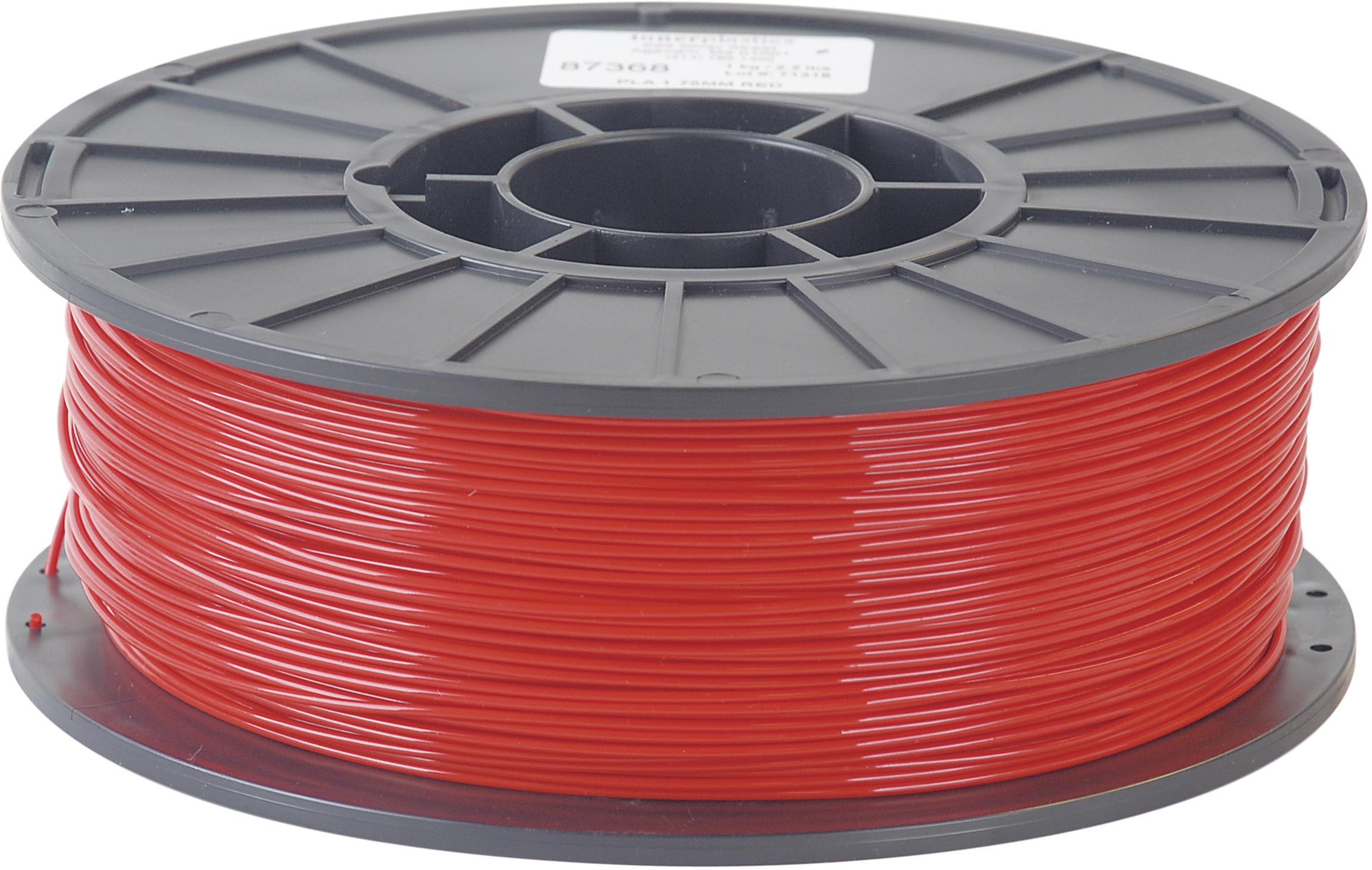 Arrow Development Tools-REDPLA-288-3M 3D Printing Filaments SAMPLE OF RED 2.88MM PLA FILAMENT