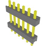 Conn Board Stacker HDR 6 POS 2.54mm Solder ST Top Entry Thru-Hole Bulk